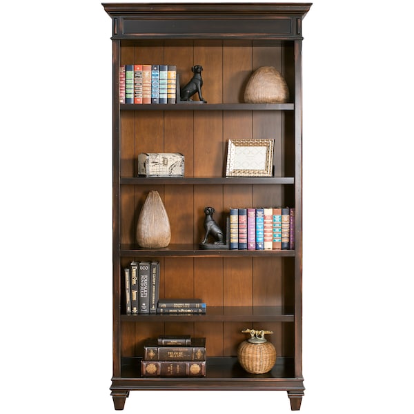 Hartford Hartford Bookcase in Two Tone Distressed Black - IMHF4078