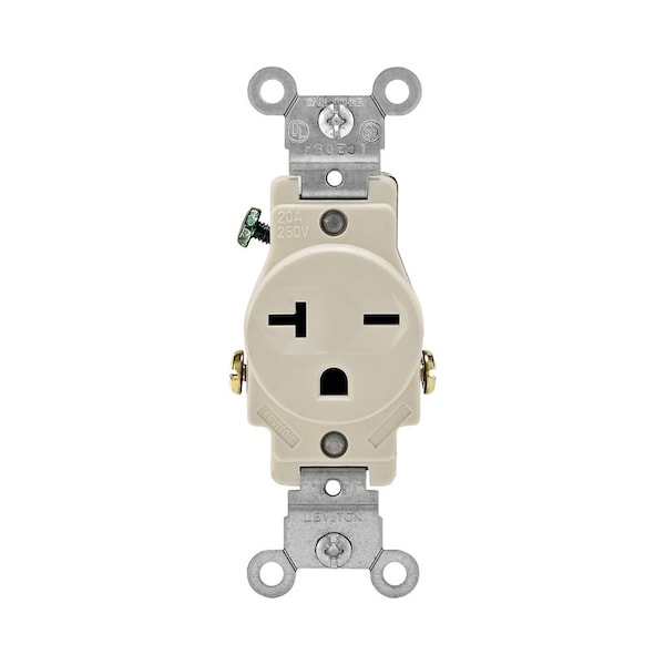 Leviton OUTLET ALMOND 6-20R 250V - 05821-0TS