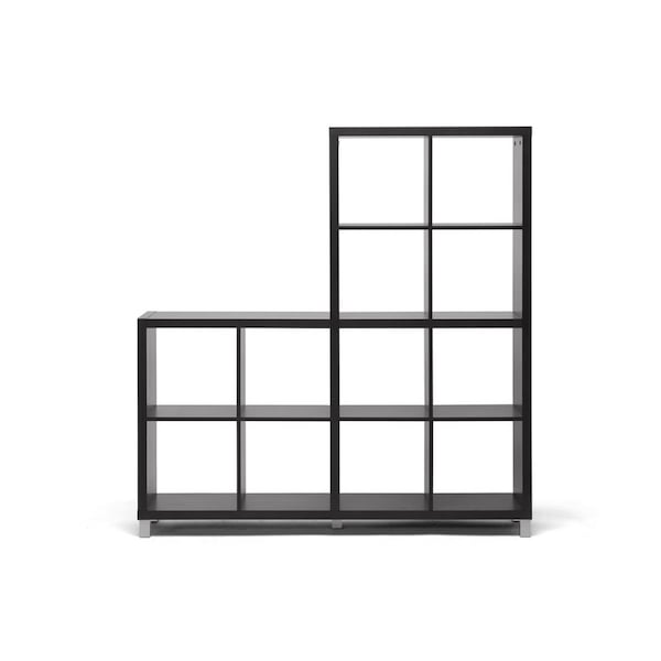 Baxton Studio Sunna Dark Brown Modern Cube Shelving Unit - 91-4516