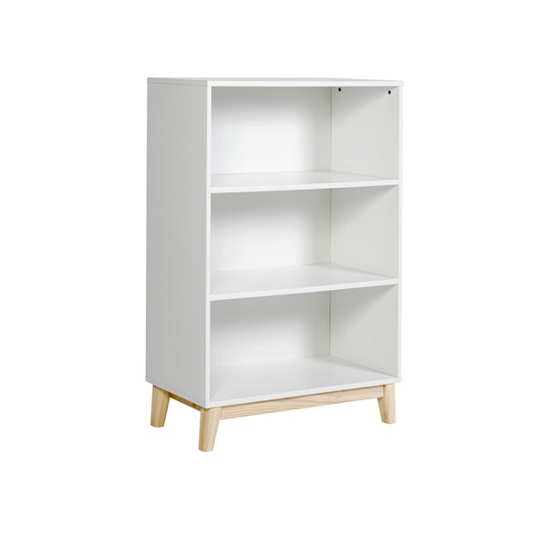 Alaterre Furniture MOD 48"H Tall 3-Shelf Bookcase - AJMD0520WH