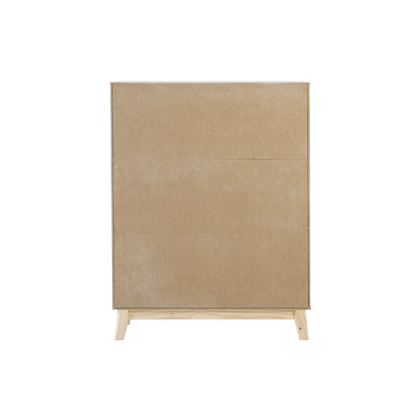 Alaterre Furniture MOD 48"H Tall 3-Shelf Bookcase - AJMD0520WH