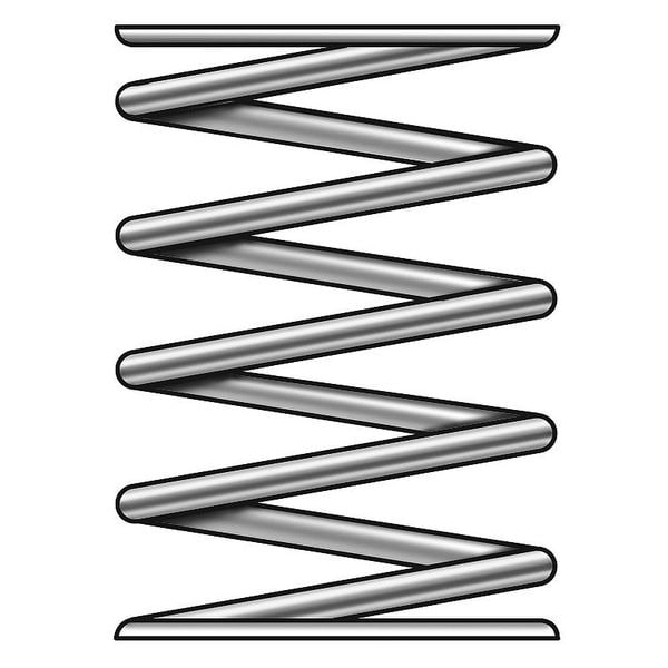 Zoro Select Compress Spring, SS, 1x0.032 In, PK5 - 1NCL7