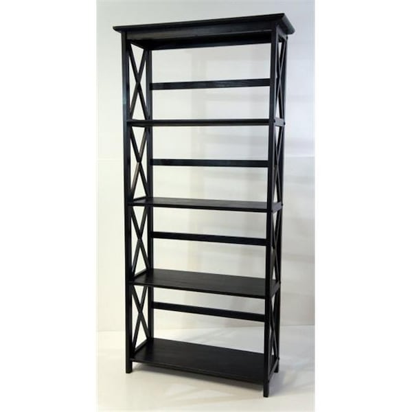 Yu Shan Co Usa Yu Shan CO USA Ltd 324-52 Montego 5 tier Bookcase  Black - 324-52