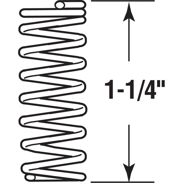 Prime-Line Compression Spring, 0.041 in. Diameter, 5/16 in. x 1-1/4 in. (4-pack) - SP 9720