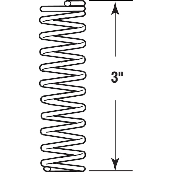 Prime-Line Compression Spring, 0.105 in. Diameter, 7/8 in. x 3 in. (2-pack) - SP 9731