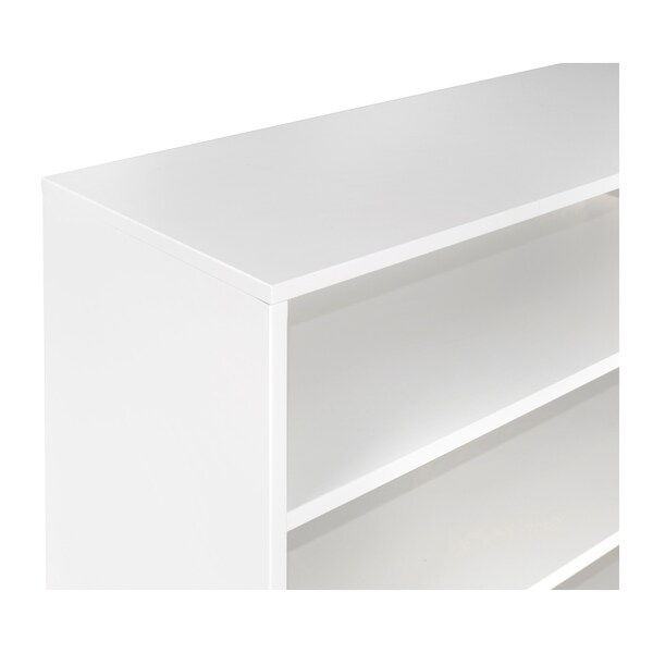 Alaterre Furniture MOD 34"H Under Window 3-Shelf Bookcase - AJMD0420WH