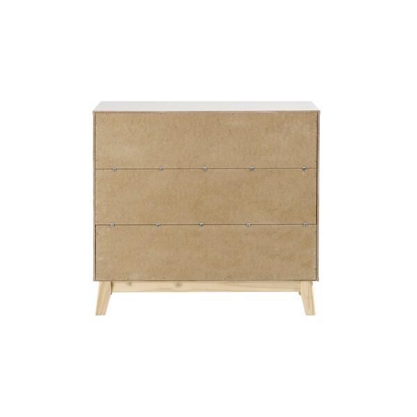 Alaterre Furniture MOD 34"H Under Window 3-Shelf Bookcase - AJMD0420WH