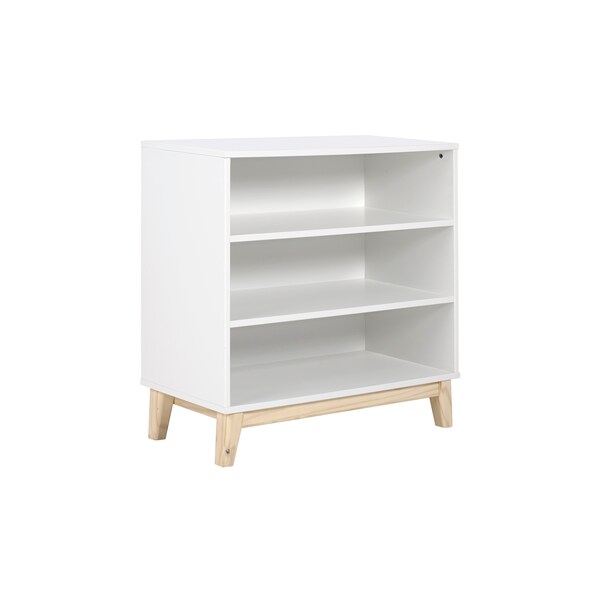 Alaterre Furniture MOD 34"H Under Window 3-Shelf Bookcase - AJMD0420WH