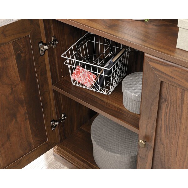 Sauder 5 Shelf Bookcase W/doors Gw , Three adjustable shelves for flexible storage options - 426419