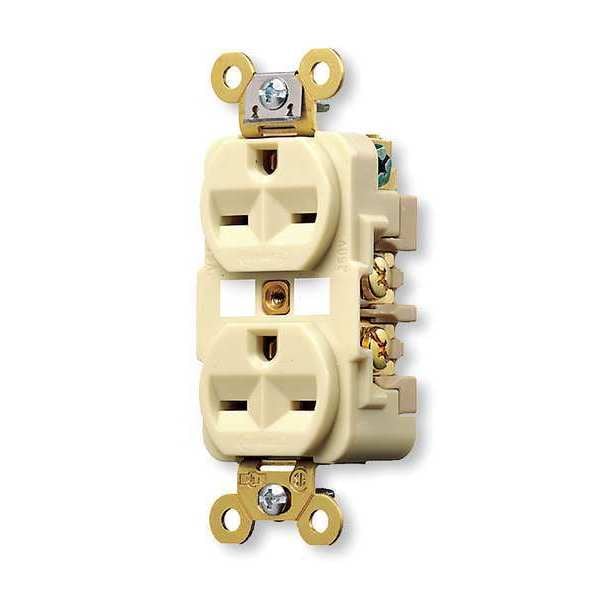 Hubbell 15A Duplex Receptacle 250VAC 6-15R IV - HBL5662I