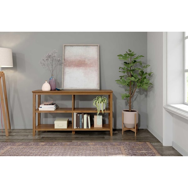 Homeroots 30 in. Bookcase with 2 Shelves in Walnut - 379940