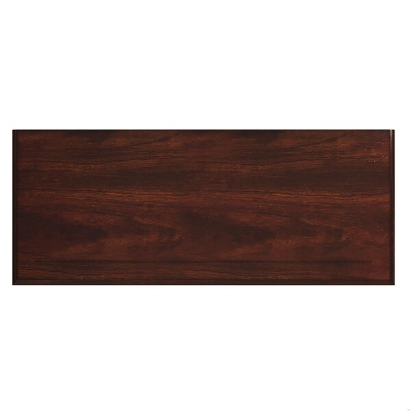 Homeroots 30.25 x 32 x 13 in. Newport Plantation Cherry Low Bookcase - 389554