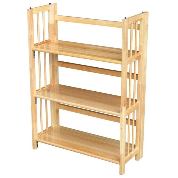 Yu Shan Co Usa Ltd  3 Tier Folding Bookcase  Natural - 330-20