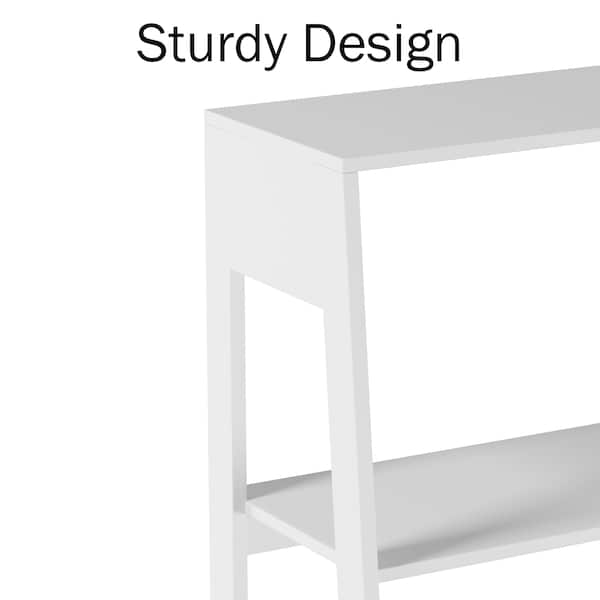 Hastings Home Freestanding Ladder Bookcase, White - 620649XDH