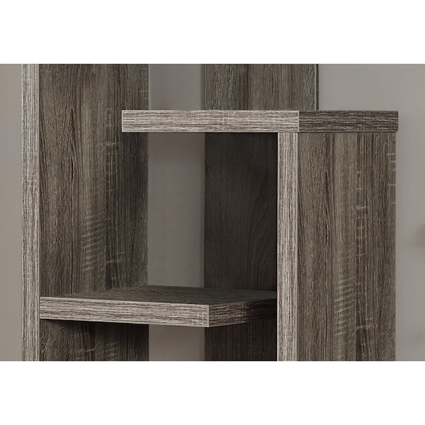 Monarch Specialties Bookshelf, Bookcase, Etagere, 4 Tier, 48"H, Office, Bedroom, Laminate, Brown, Contemporary, Modern - I 2467