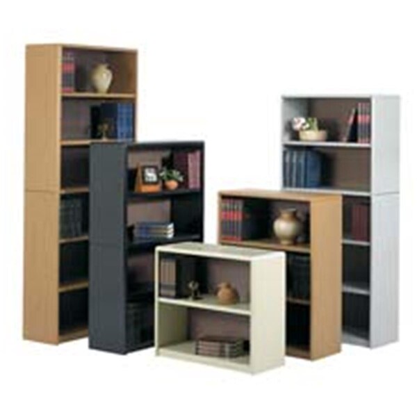 Betterbeds 5 Shelf Bookcase- Gray - 31-.75in.Wx13-.50in.Dx67in.H - BE3192613