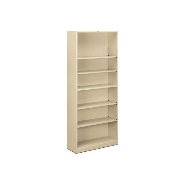 Hon HON Brigade Bookcases Brigade Steel Six-Shelf Bookcase 34-1/2W Putty - HONS82ABCL