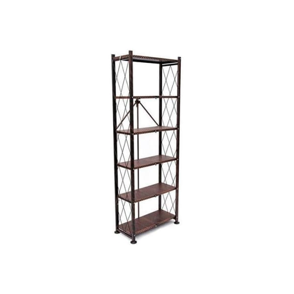 Origami Rack Origami RB-OTM 6 Tier Bookshelf 24"L x 10-3/5"W x 65"H Bronze - RB-OTM