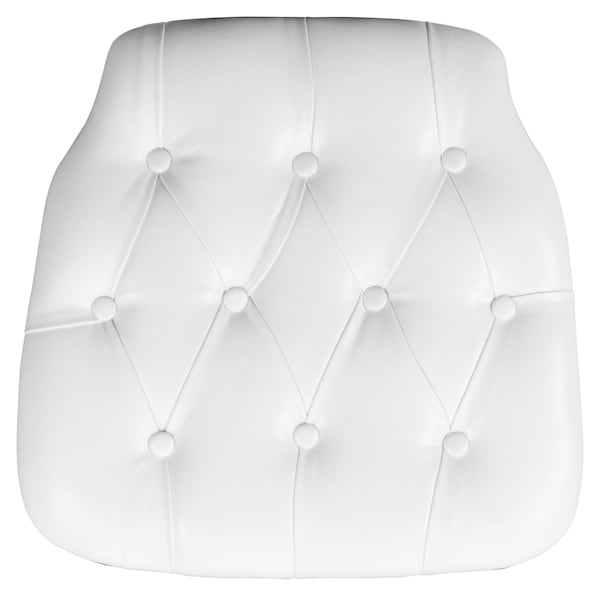 Flash Furniture Hard White Tufted Vinyl Chiavari Chair Cushion, PK20 - 20-SZ-TUFT-WHITE-GG