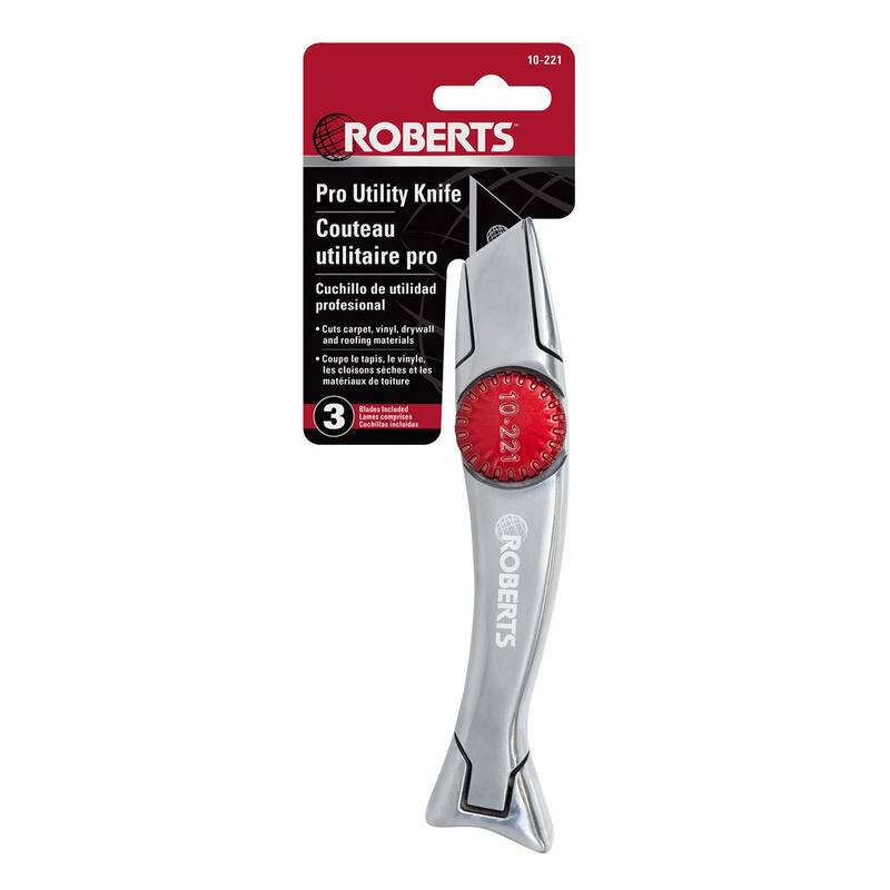 ROBERTS Pro Utility Knife with Magnetic Blade Holder - 10-221
