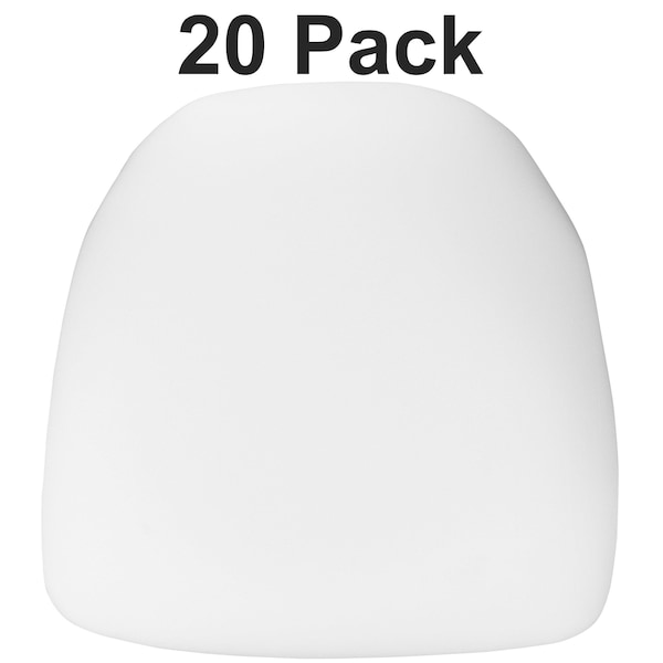 Flash Furniture Hard White Fabric Chiavari Chair Cushion, PK20 - 20-BH-WH-HARD-GG