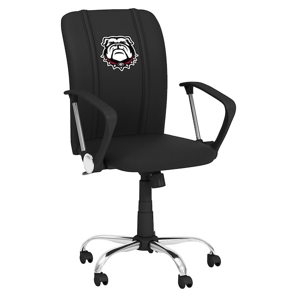 Dreamseat Curve Task Chair with Georgia Bulldogs Alternate Logo - XZOCCURVE-PSCOL13192
