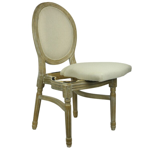 Atlas Commercial Products Stackable King Louis Chair, Natural - KLC8NAT