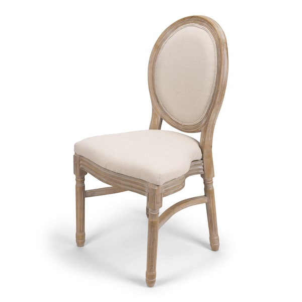 Atlas Commercial Products Stackable King Louis Chair, Natural - KLC8NAT