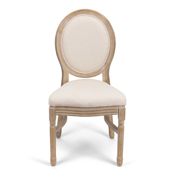 Atlas Commercial Products Stackable King Louis Chair, Natural - KLC8NAT