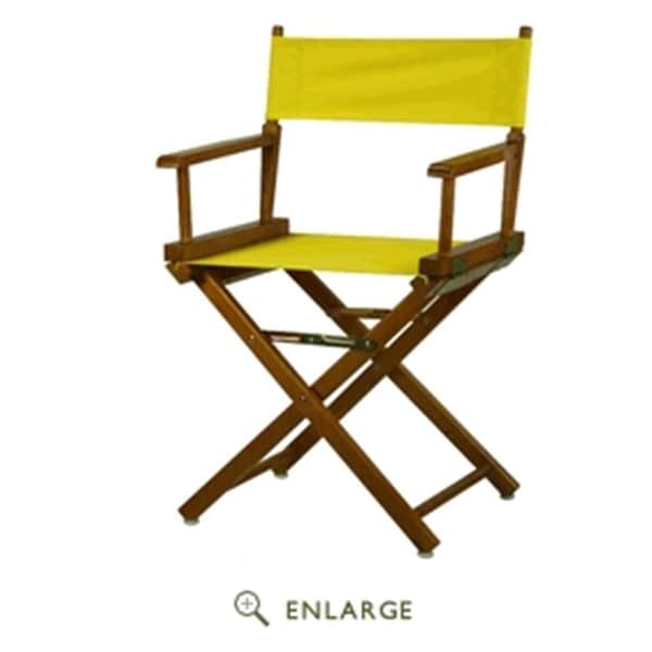 Betterbeds 200-55-021-14 Directors Chair - Honey Oak Frame with Yellow Canvas - 18in. Seat Height - BE4257573
