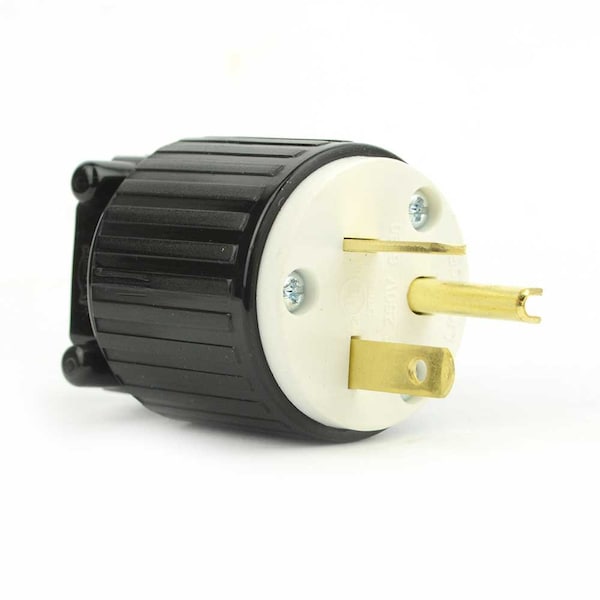 Superior Electric Straight Electrical Plug 3 Wire, 20 Amps, 250V, NEMA 6-20P - YGA022