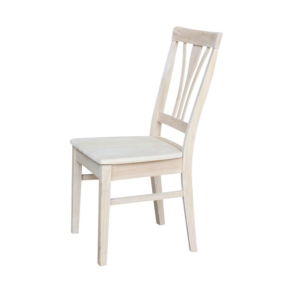 Whitewood Industries Set of 2 Fanback Chair s, Unfinished - C-918P