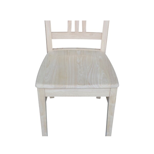 Whitewood Industries Set of 2 Fanback Chair s, Unfinished - C-918P