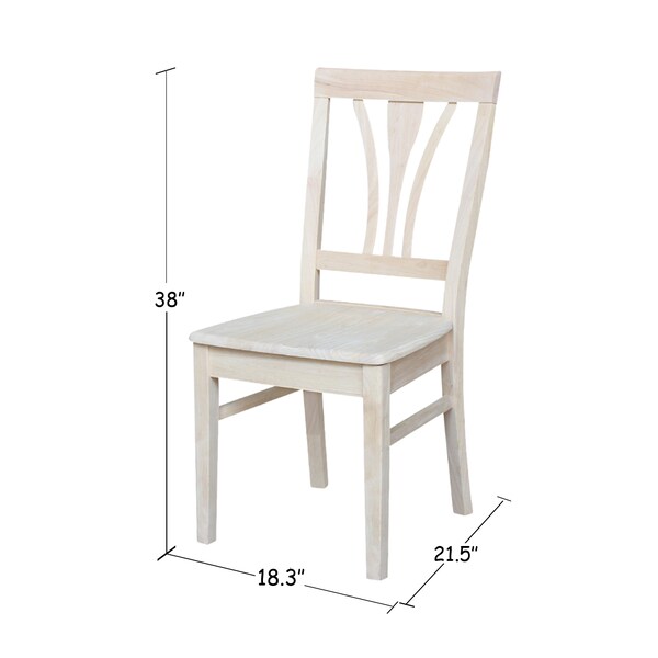 Whitewood Industries Set of 2 Fanback Chair s, Unfinished - C-918P
