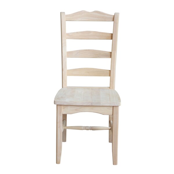 International Concepts Set of 2 Magnolia Chairs, Unfinished - C-9P