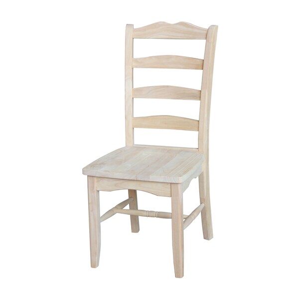International Concepts Set of 2 Magnolia Chairs, Unfinished - C-9P