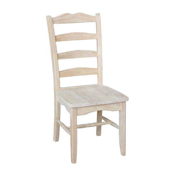 International Concepts Set of 2 Magnolia Chairs, Unfinished - C-9P