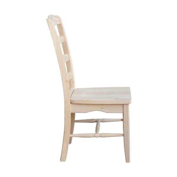 International Concepts Set of 2 Magnolia Chairs, Unfinished - C-9P