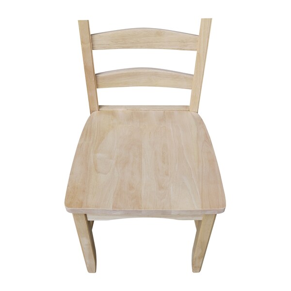International Concepts Set of 2 Magnolia Chairs, Unfinished - C-9P