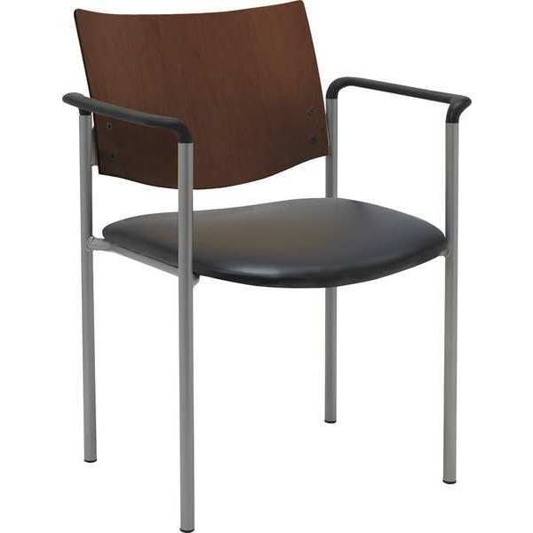 Kfi Side/Guest Chair, w/Arms, Wood Back - 1311SL-SP28-3906