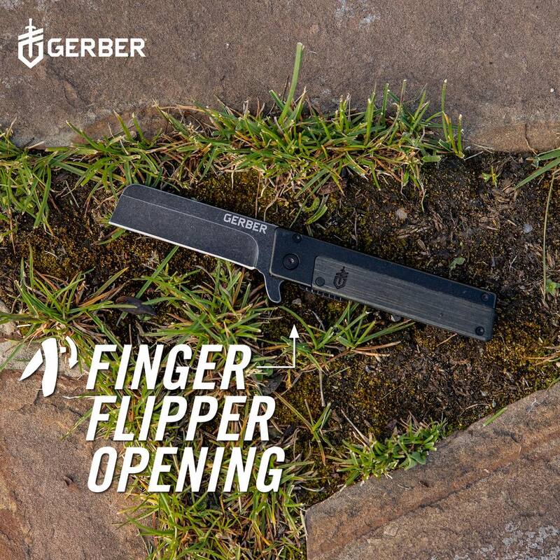Gerber Quadrant 2.7 in. Straight Edge Flipper Knife - 1066486