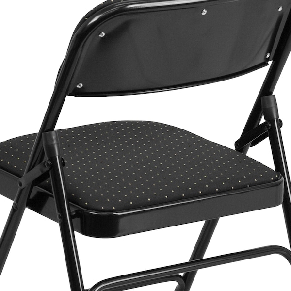 Flash Furniture Black Fabric Metal Chair - AW-MC309AF-BLK-GG