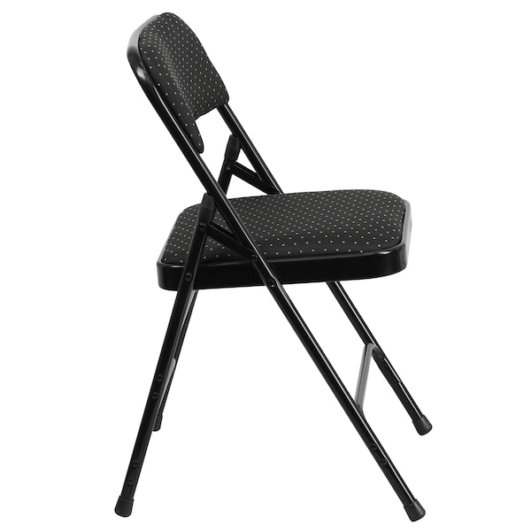 Flash Furniture Black Fabric Metal Chair - AW-MC309AF-BLK-GG