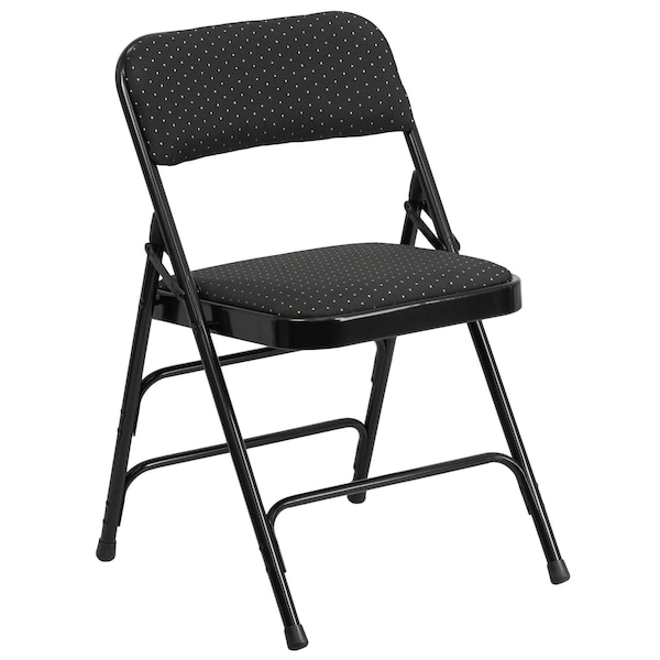 Flash Furniture Black Fabric Metal Chair - AW-MC309AF-BLK-GG
