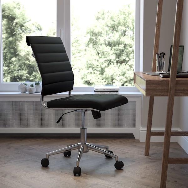 Flash Furniture Black LeatherSoft Office Chair - BT-20595M-NA-BK-GG