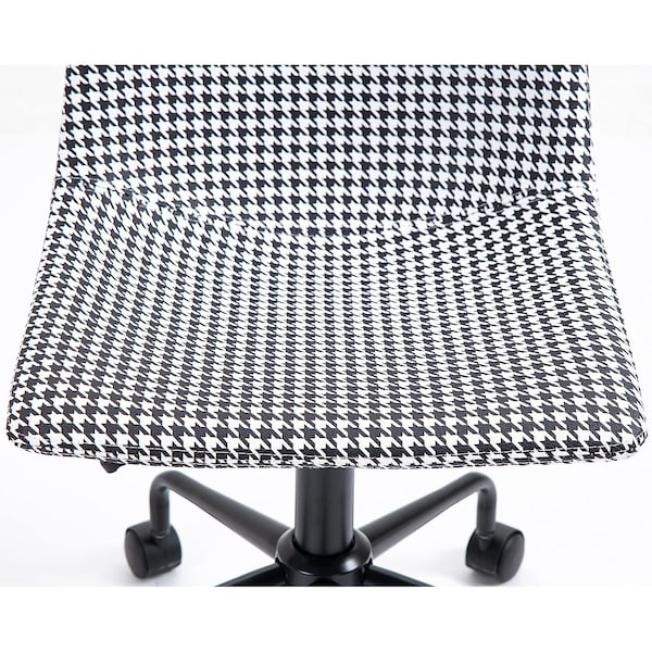 Isl Furnishings InterSpaceLiving Print Desk Chair Houndstooth Vinyl/Black - CH41DC-VL19-PC01