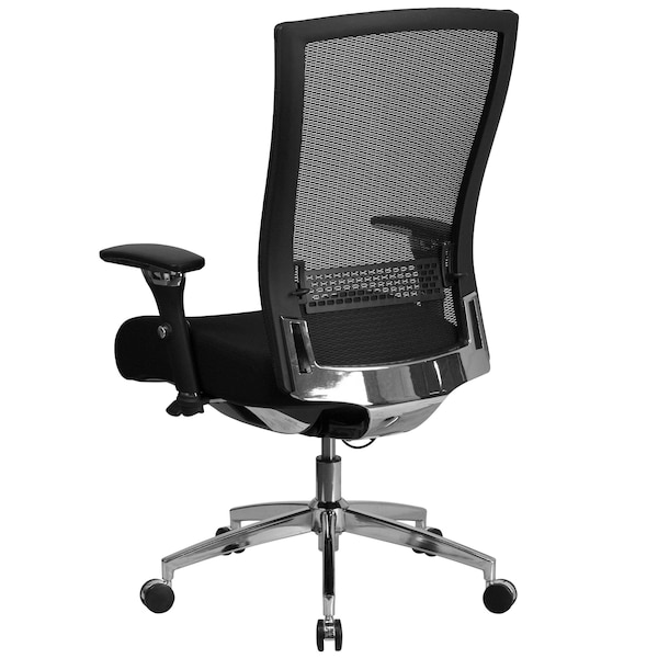 Flash Furniture Hercules Office Chair, Black Back, 28-1/2 in W 25" L 47-1/2" H - GO-WY-85H-GG