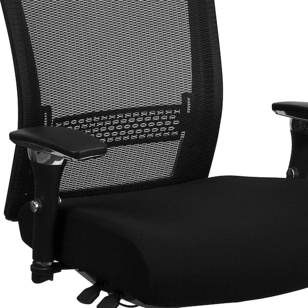 Flash Furniture Hercules Office Chair, Black Back, 28-1/2 in W 25" L 47-1/2" H - GO-WY-85H-GG