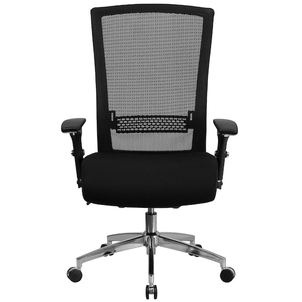 Flash Furniture Hercules Office Chair, Black Back, 28-1/2 in W 25" L 47-1/2" H - GO-WY-85H-GG