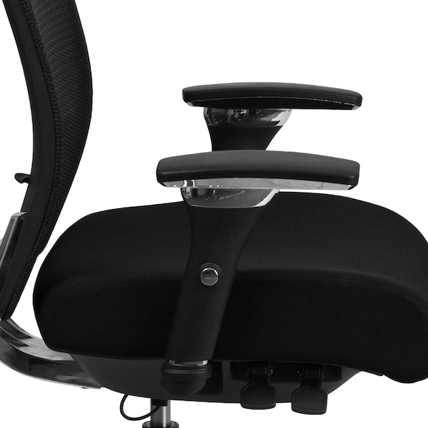 Flash Furniture Hercules Office Chair, Black Back, 28-1/2 in W 25" L 47-1/2" H - GO-WY-85H-GG